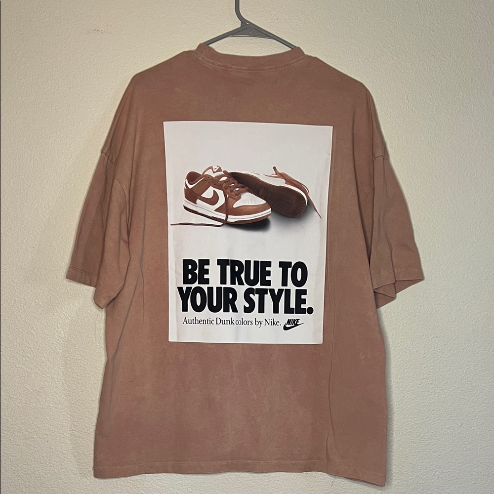 Nike Men's Bleached Pink Graphic Tee